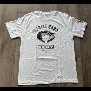 Virus T.J. Dillashaw Official "Strike First" Tee in White Size XL